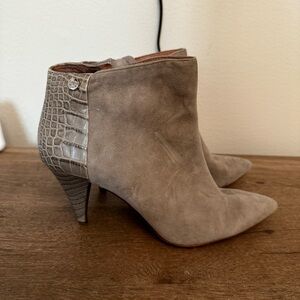 Elegant Taupe Ankle Boots